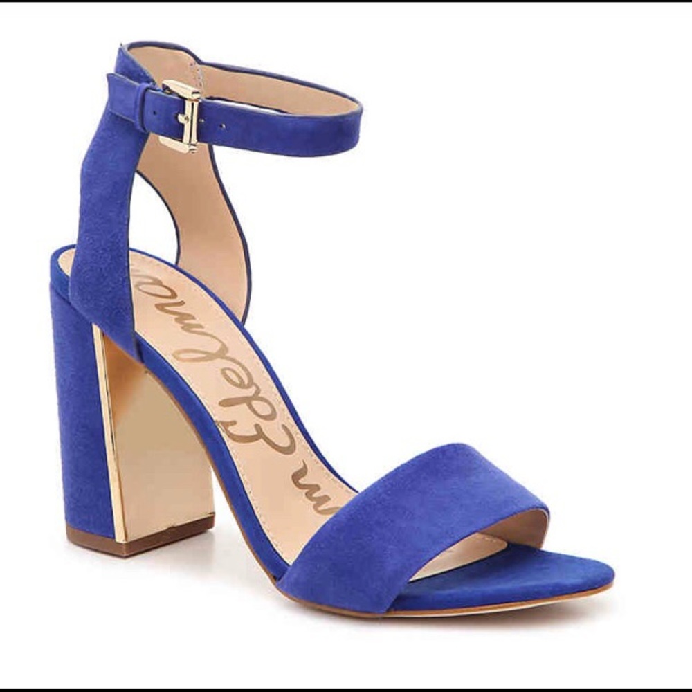 Sam Edelman Blue Open Toe Heels